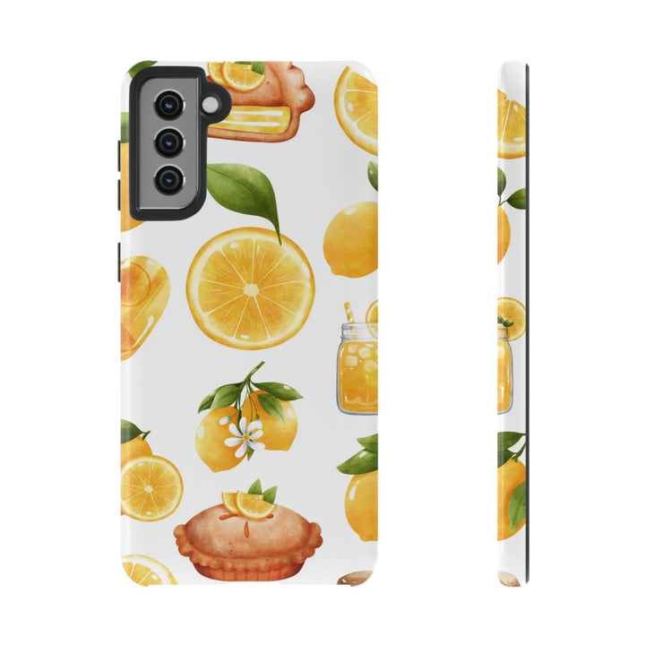 Impact Resistant, Lemon Fruit Pie, Cute Phone Cases for Samsung S24, S23, S22, S21, IPhone 15 pro Iphone 14 pro Iphone 13 IPhone 12 Iphone 11 - Studio40ParkLane