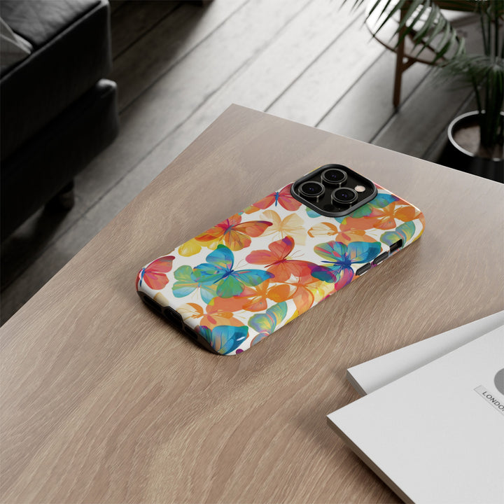 Cute Samsung Case | Cool Iphone Case | Summer Bright Butterflies, Samsung S24, S23, S22, S21, IPhone 15 Case | Iphone 14 Case, Iphone 13 Case - Studio40ParkLane