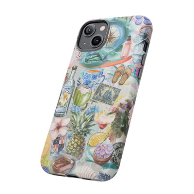 Impact Resistant, Travel Coquette Collage, Cute Phone Cases for Samsung S24, S23, S22, S21, IPhone 15 pro Iphone 14 pro Iphone 13 IPhone 12 Iphone 11