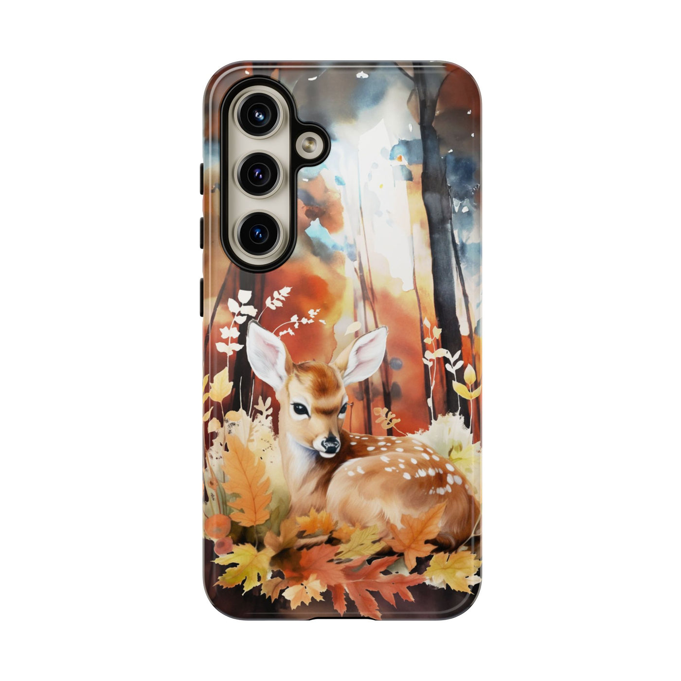 Autumn Fall Deer Forest Gift for Her Cute Phone Case for, Samsung Galaxy S24, S23, S22, S21, IPhone 16 Case | Iphone 15, Iphone 14, IPhone 13 Case