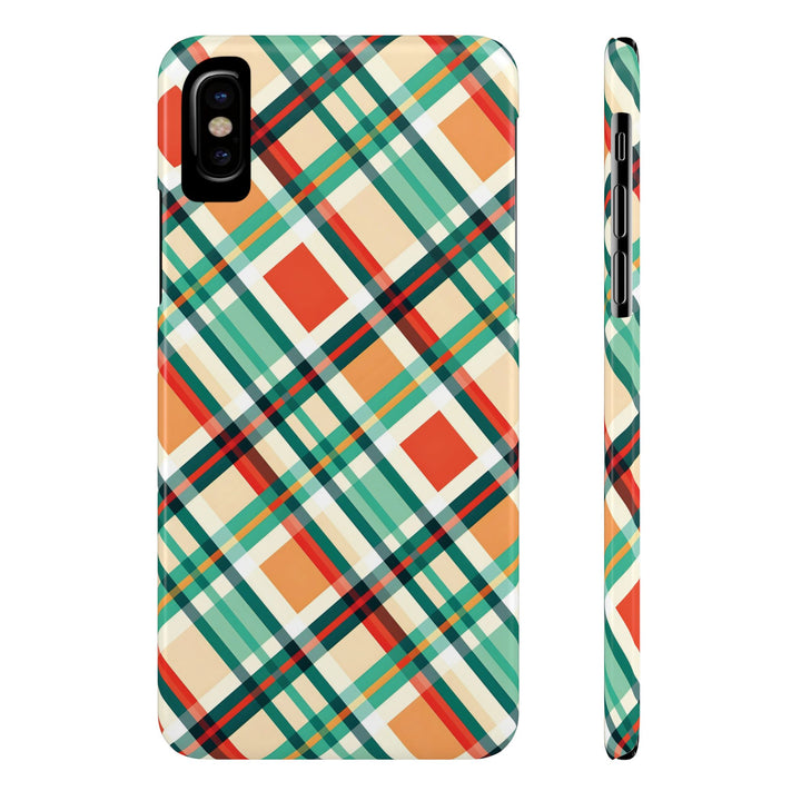 Slim Checkered Plaid Gift for Her Cute Phone Cases for Iphone 16 Pro Max | iPhone 15 Case | iPhone 15 Pro Max Case, Iphone 14, 13, 12, 11, 10, 8, 7 - Studio40ParkLane