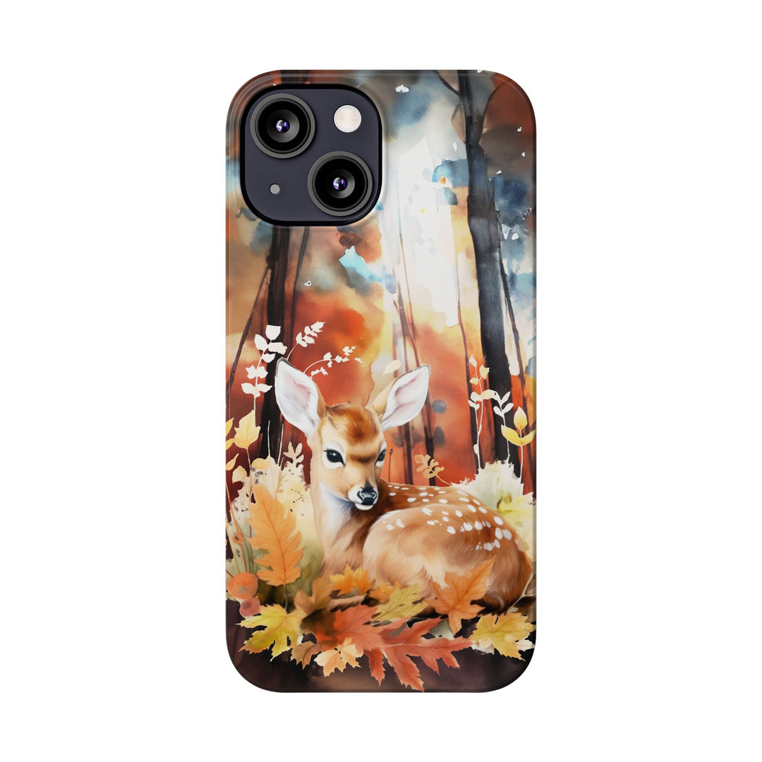 Slim Fall Autumn Forest Deer Gift for Her Cute Phone Cases for Iphone 16 | iPhone 15 Case | iPhone 15 Pro Max Case, Iphone 14, Iphone 14 Pro Max, Iphone 13, Slim - Studio40ParkLane