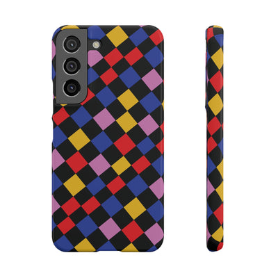 Colorful Checkerboard Cute Phone Case - Sleek Snap - for iPhone 16 15 14 13 12 11 Max Pro Plus Samsung Galaxy S24 S23 S22 S21 S20 Plus Ultra - Studio40ParkLane
