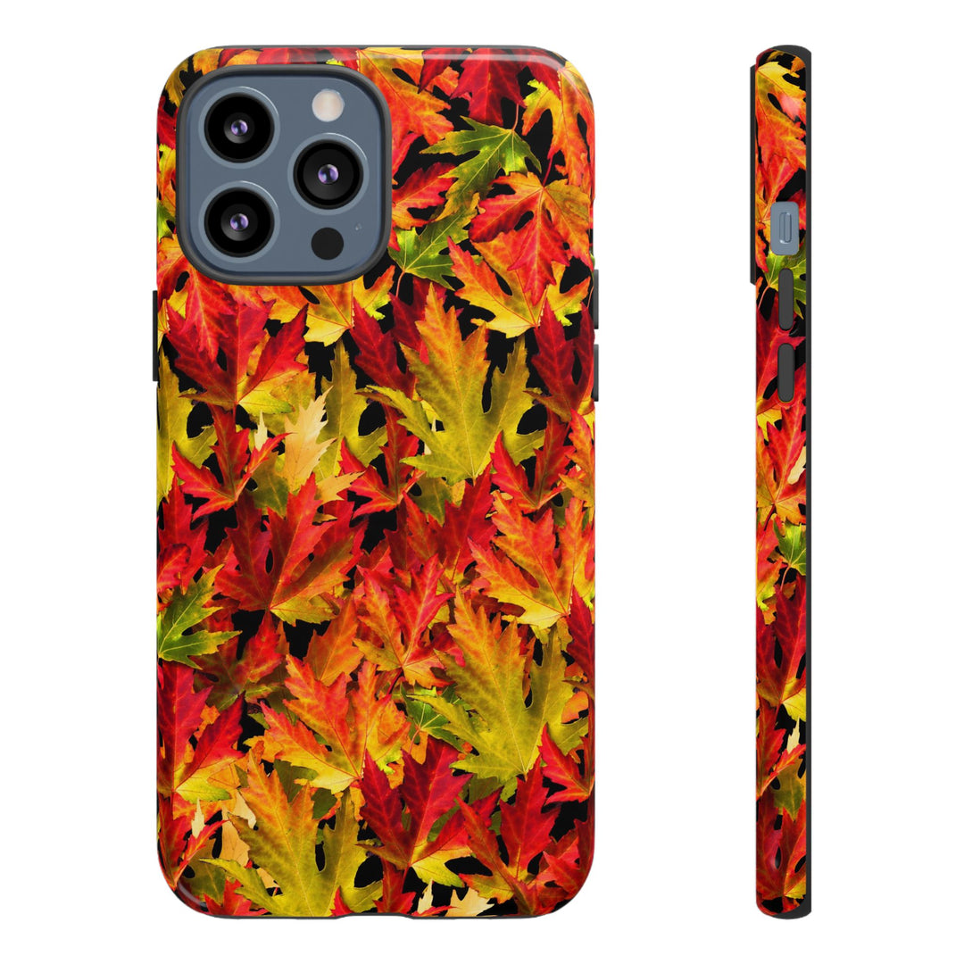 Fall Leaves Impact Resistant, Cute Phone Cases for Samsung S24, S23, S22, S21, IPhone 15 pro Iphone 14 pro Iphone 13 IPhone 12 Iphone 11 - Studio40ParkLane
