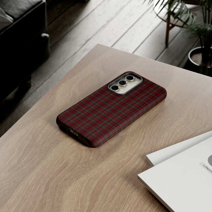 Samsung Galaxy Phone Case | Tough Case double layered | Impact resistant | Galaxy S23, S22, S21, S20 - Matte/Glossy Rose Tartan McDonald - Studio40ParkLane