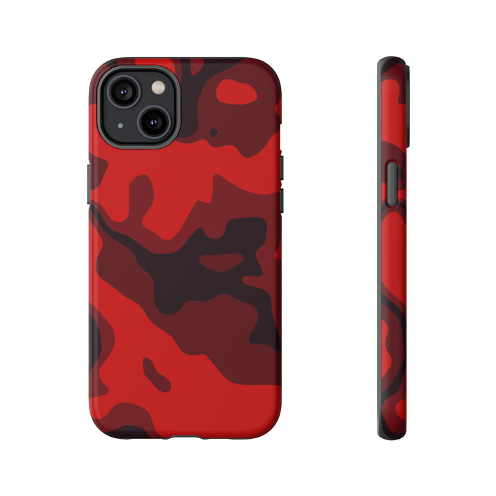 Cute IPhone Case | iPhone 15 Case | iPhone 15 Pro Max Case, Iphone 14 Case, Iphone 14 Pro Max Case IPhone Case for Art Lovers - Red Camo - Studio40ParkLane