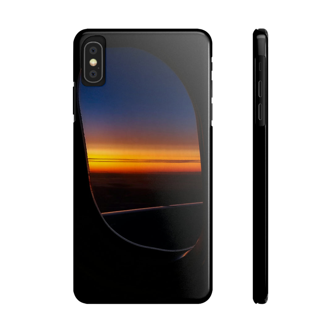 Slim Cute Phone Cases for Iphone - | iPhone 15 Case | iPhone 15 Pro Max Case, Iphone 14 Case, Iphone 14 Pro Max, Iphone 13, Airplane Window Sunset - Studio40ParkLane