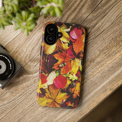 Aesthetic Tough Fall Leaves Foliage Premium Phone Case - For iPhone 17 Pro Max iPhone 16 Pro iPhone 15 Iphone 14 Plus 13 Pro 12 11 10 XR - Studio40ParkLane