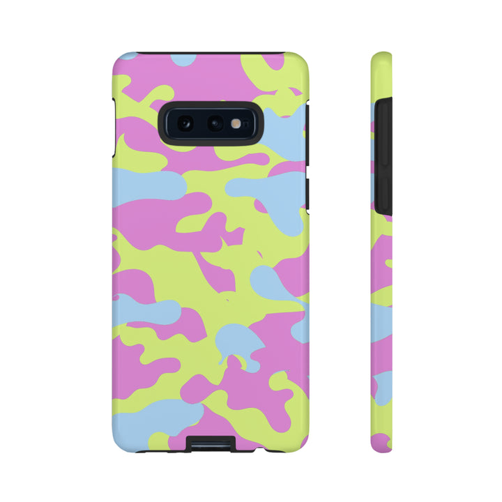 Cute Phone Case | Aesthetic Phone Cases| for Galaxy S23, S22, S21, S20 | Blue Pink Camouflage, Protective Phone Case - Studio40ParkLane