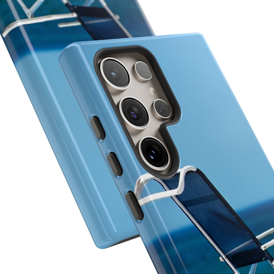 Cute Samsung Case | Cool Iphone Case | Summer Blue Beach Chair, Samsung S24, S23, S22, S21, IPhone 15 Case | Iphone 14 Case, Iphone 13 Case - Studio40ParkLane
