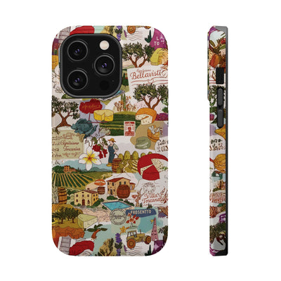Italy Tuscany Coquette Collage Tough Magsafe Cute Phone Cases for Iphone | iPhone 17 Pro Max Case, Iphone 16, Iphone 15 14 13 12 11 10 9 - Studio40ParkLane
