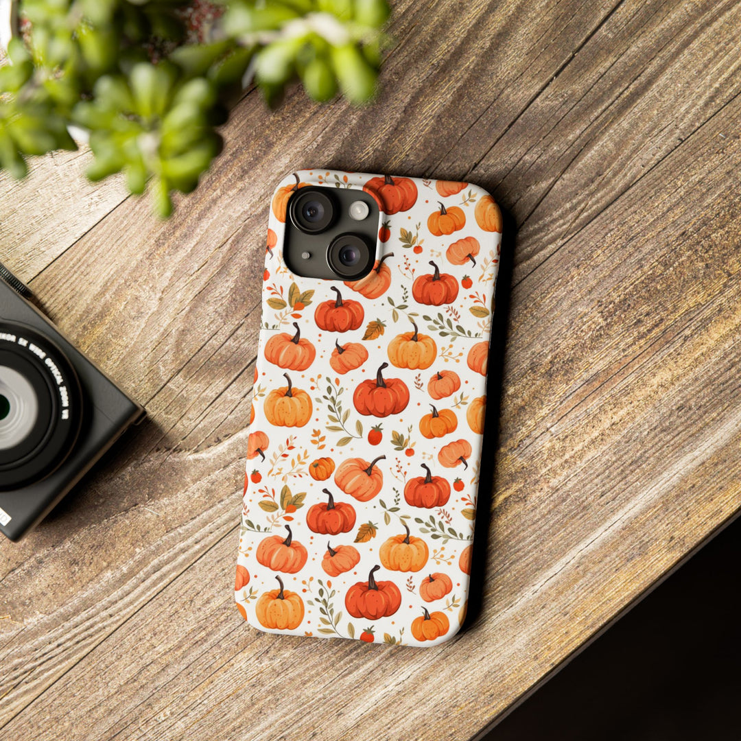 Slim Fall Autumn Pumpkins Gift for Her Cute Phone Cases for Iphone 16 | iPhone 15 Case | iPhone 15 Pro Max Case, Iphone 14, Iphone 14 Pro Max, Iphone 13, Slim - Studio40ParkLane