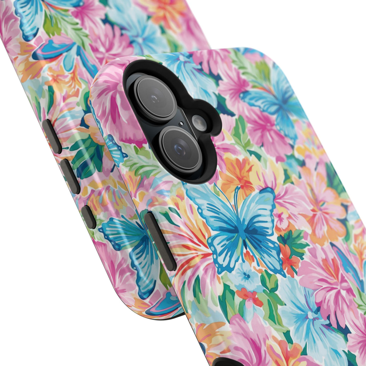 Butterflies Flowers Magsafe Cute Phone Case for Iphone Gift for Her, iPhone 16 Case iPhone 15 Pro Max Case, Iphone 14, Iphone 14 Pro Max, 13, 12