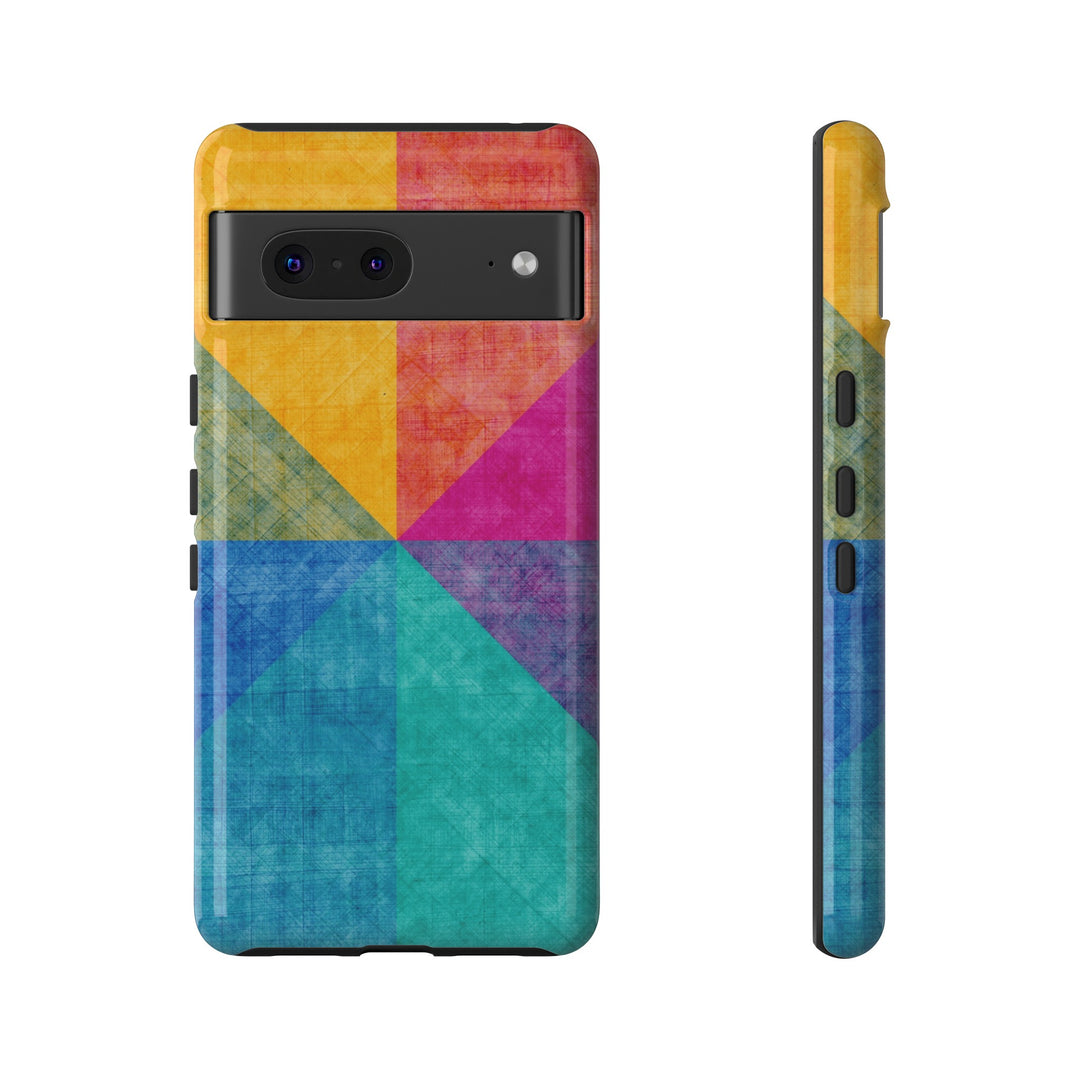 Impact Resistant, Colored Shapes, Cute Phone Cases for Samsung S24, S23, S22, S21, IPhone 15 pro Iphone 14 pro Iphone 13 IPhone 12 Iphone 11 - Studio40ParkLane