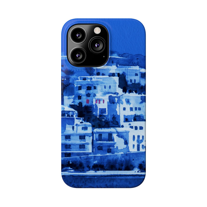 Slim Cute Phone Cases for Iphone | iPhone 15 Case | iPhone 15 Pro Max Case, Iphone 14, Iphone 14 Pro Max, Iphone 13, Greek Island Blue - Studio40ParkLane