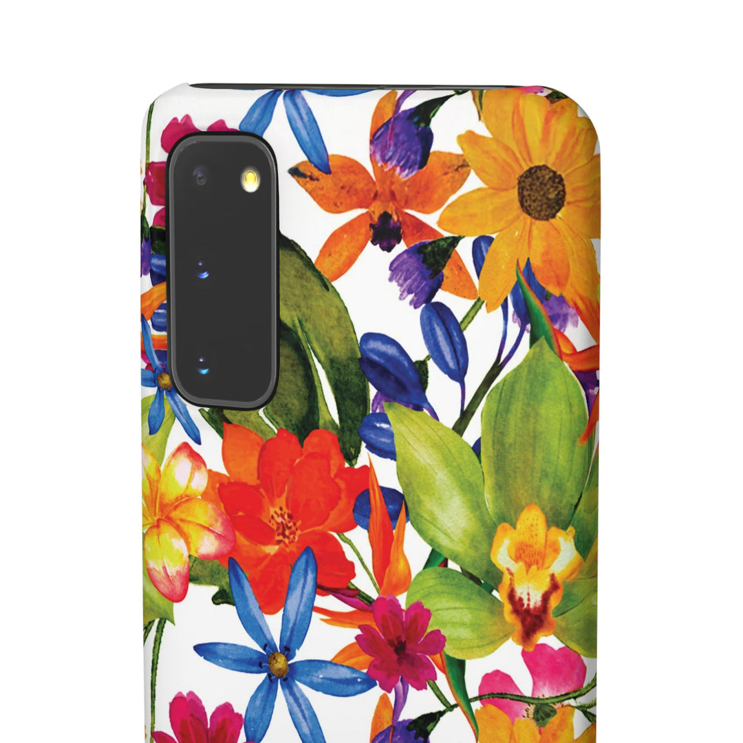 Sleek Snap Colorful Flowers Cute Phone Case for iPhone 16 15 14 13 12 11 X Xs Max Xr Pro Plus Samsung Galaxy S24 S23 S22 S21 S20 Note Ultra