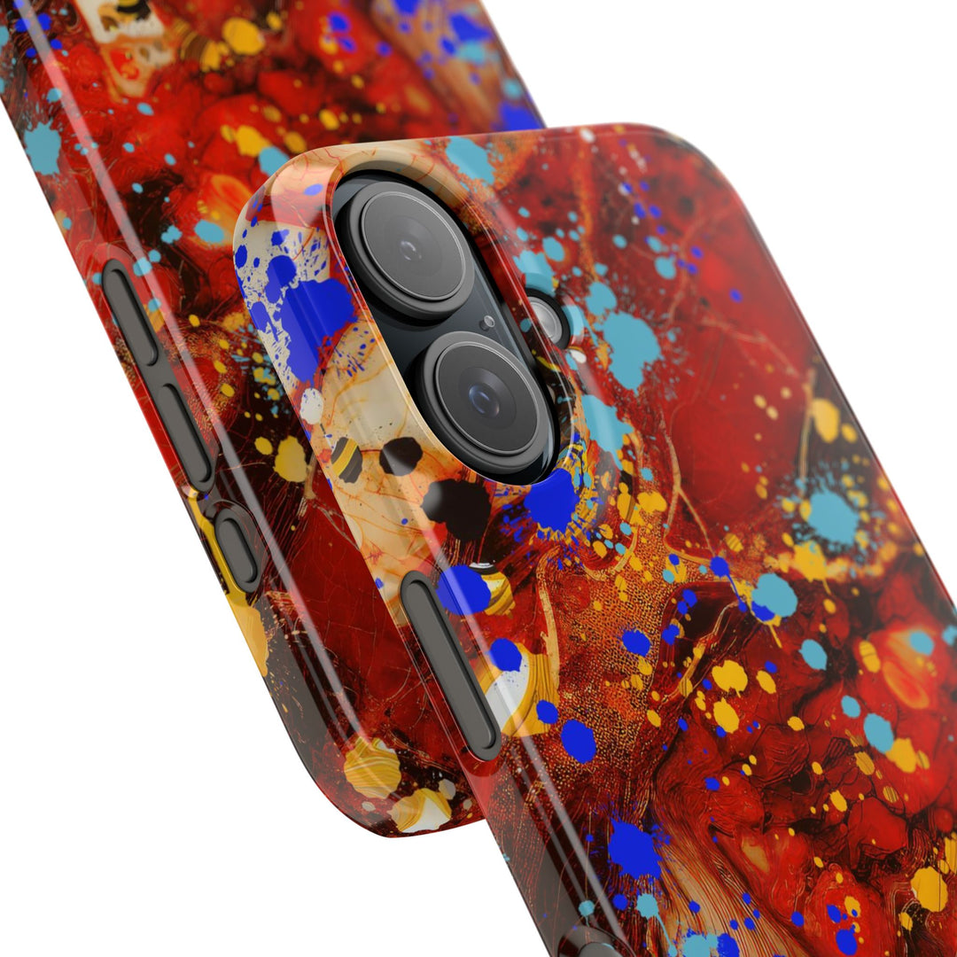 Slim Cute Phone Cases for Iphone - | iPhone 15 Case | iPhone 15 Pro Max Case, Iphone 14 Case, Iphone 14 Pro Max, Iphone 13, Fall Marble Paint Splash - Studio40ParkLane