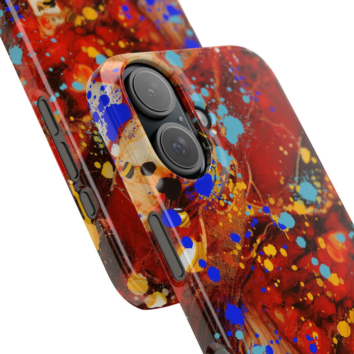 Slim Cute Phone Cases for Iphone - | iPhone 15 Case | iPhone 15 Pro Max Case, Iphone 14 Case, Iphone 14 Pro Max, Iphone 13, Fall Marble Paint Splash - Studio40ParkLane
