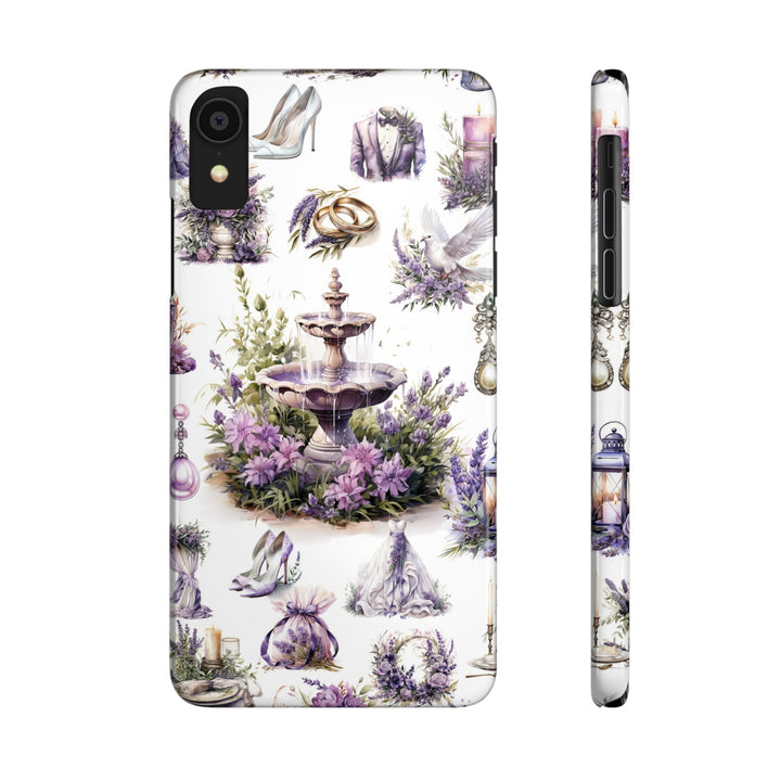 Slim Cute Phone Cases for Iphone | iPhone 15 Case | iPhone 15 Pro Max Case, Iphone 14, Iphone 14 Pro Max, Iphone 13, Lavender Wedding Theme - Studio40ParkLane