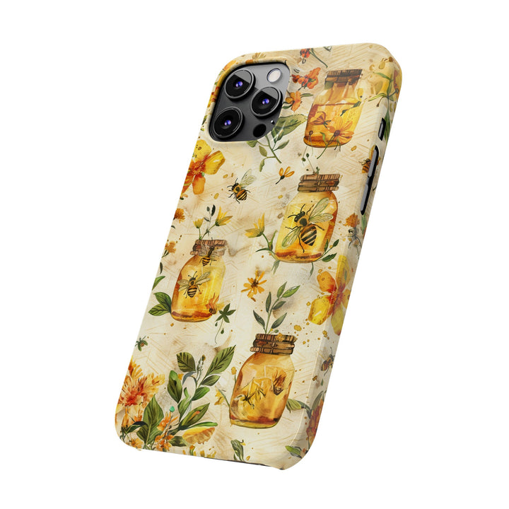 Slim Cute Phone Cases for Iphone | iPhone 15 Case | iPhone 15 Pro Max Case, Iphone 14, Iphone 14 Pro Max, Iphone 13, Honey Bees Yellow - Studio40ParkLane