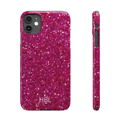 Personalized Slim Muted Pink Faux Play on Glitter Effect Cute Phone Cases for Iphone 16 Pro Max | iPhone 15 Case | iPhone 15 Pro Max Case, Iphone 14, Iphone 14 Pro Max, Iphone 13 12 11 8 7