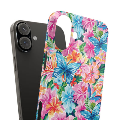 Slim Butterflies Flowers Gift for Her Cute Phone Cases for Iphone 16 Pro Max | iPhone 15 Case | iPhone 15 Pro Max Case, Iphone 14, 13, 12, 11, 10, 8, 7