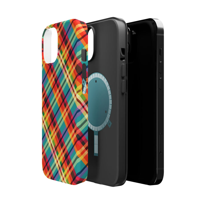 Checkered Plaid Magsafe Gift for Her Cute Phone Case for Iphone, | iPhone 16 | iPhone 15 Pro Max, Iphone 14 Pro Max, 13 12 11 10 9 8 7 - Studio40ParkLane