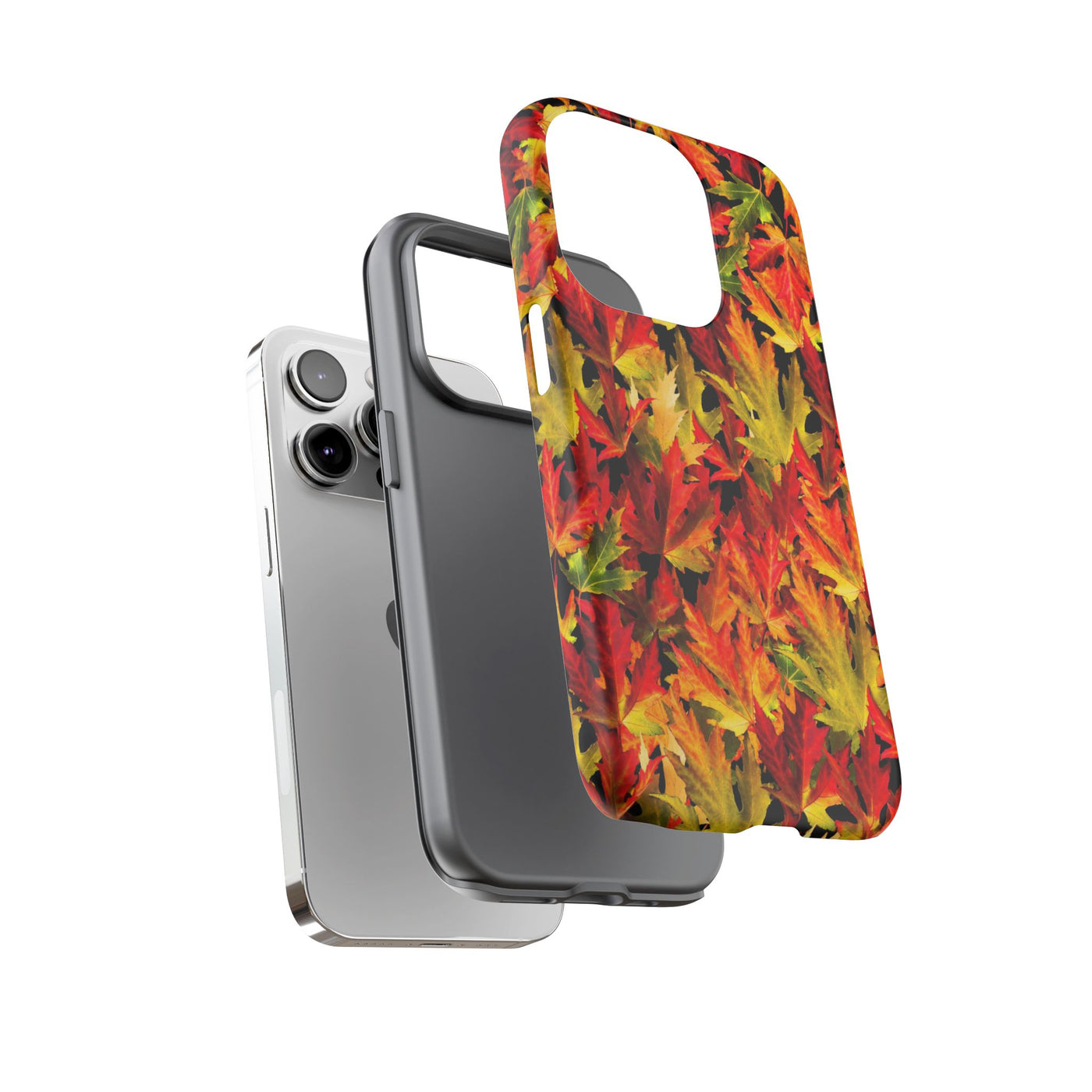 Fall Leaves Impact Resistant, Cute Phone Cases for Samsung S24, S23, S22, S21, IPhone 15 pro Iphone 14 pro Iphone 13 IPhone 12 Iphone 11