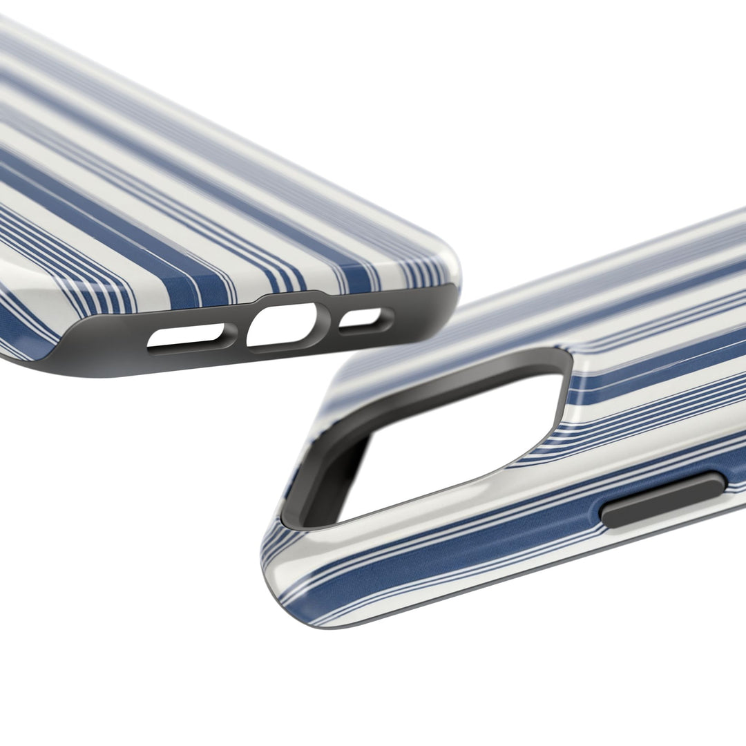 MagSafe Cute Phone Case, Coastal Striped Phone Case for iPhone 17 16 15 14 13 12 Pro Max, Samsung S26 S25 S24 Ultra case - Studio40ParkLane