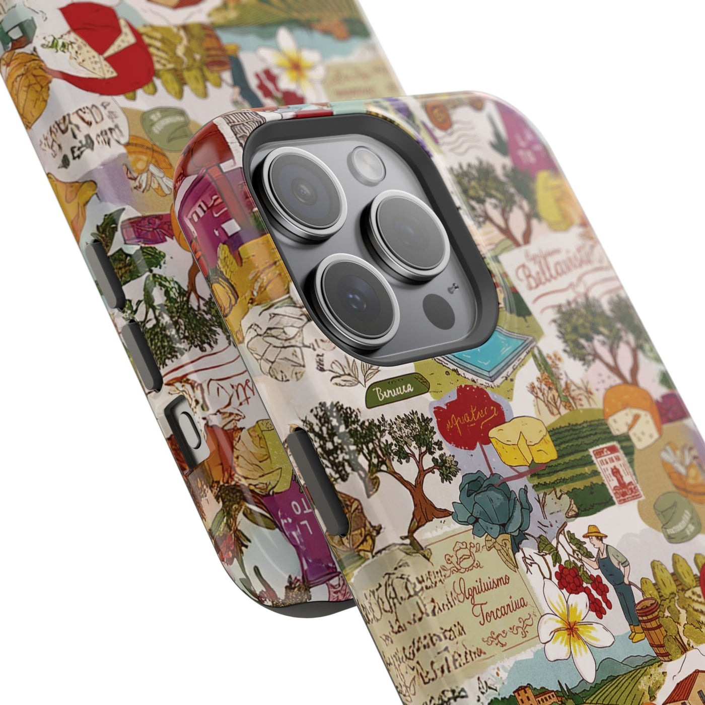 Italy Tuscany Coquette Collage Tough Magsafe Cute Phone Cases for Iphone | iPhone 17 Pro Max Case, Iphone 16, Iphone 15 14 13 12 11 10 9 - Studio40ParkLane