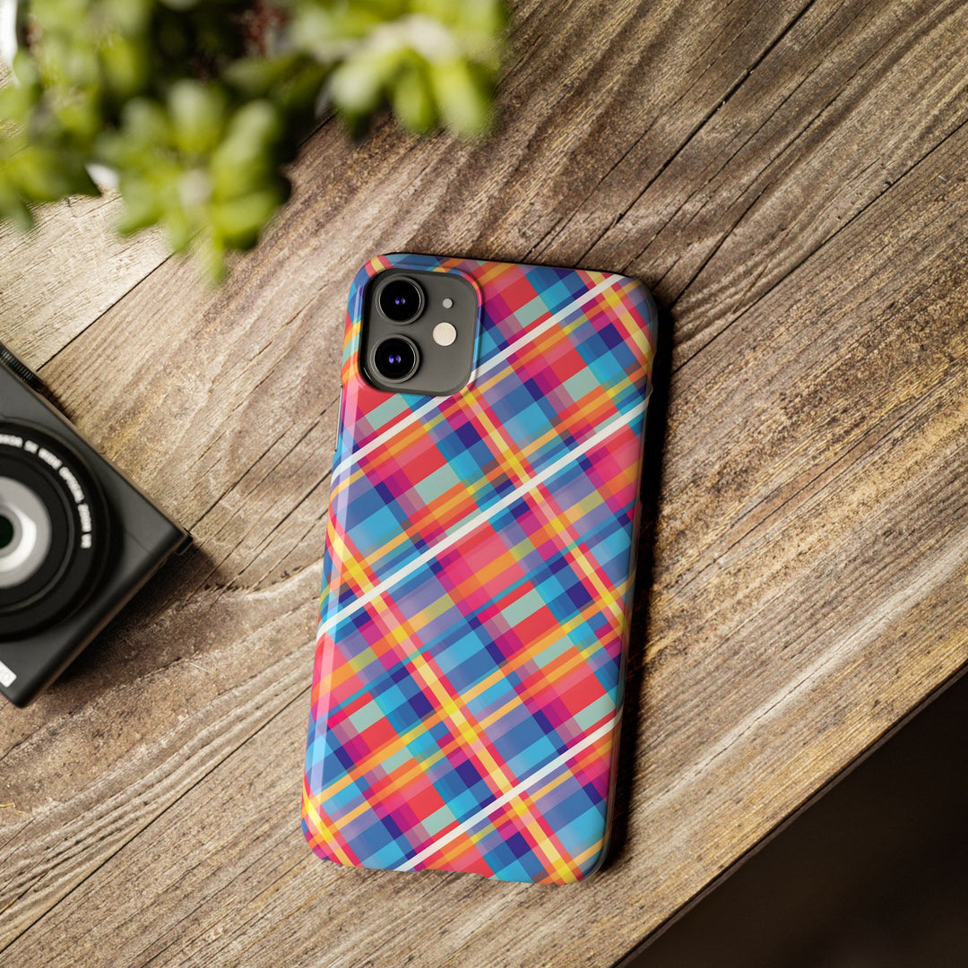 Slim Checkered Plaid Gift for Her Cute Phone Cases for Iphone 16 Pro Max | iPhone 15 Case | iPhone 15 Pro Max Case, Iphone 14, 13, 12, 11, 10, 8, 7 - Studio40ParkLane