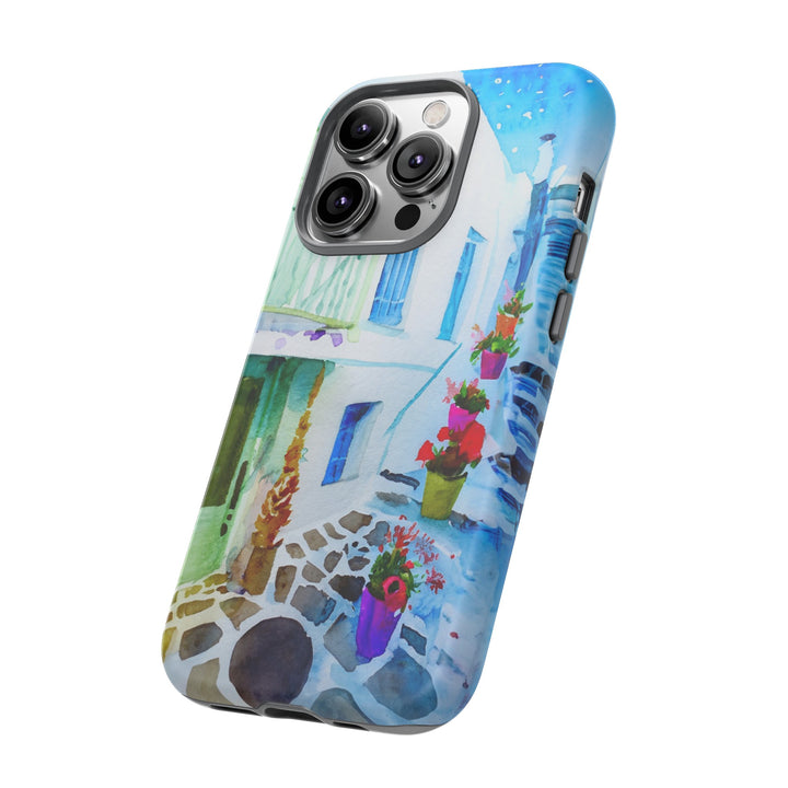 Impact Resistant, Greece House, Cute Phone Cases for Samsung S24, S23, S22, S21, IPhone 15 pro Iphone 14 pro Iphone 13 IPhone 12 Iphone 11 - Studio40ParkLane