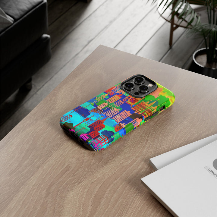 Cute Samsung Case | Cool Iphone Case | Summer City Skyline, Samsung S24, S23, S22, S21, IPhone 15 Case | Iphone 14 Case, Iphone 13 Case - Studio40ParkLane