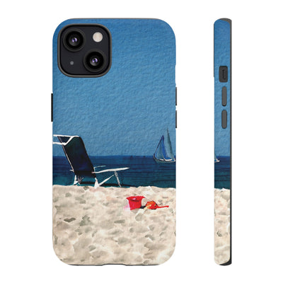 Cute Samsung Case | Cool Iphone Case | Summer Blue Beach Chair, Samsung S24, S23, S22, S21, IPhone 15 Case | Iphone 14 Case, Iphone 13 Case