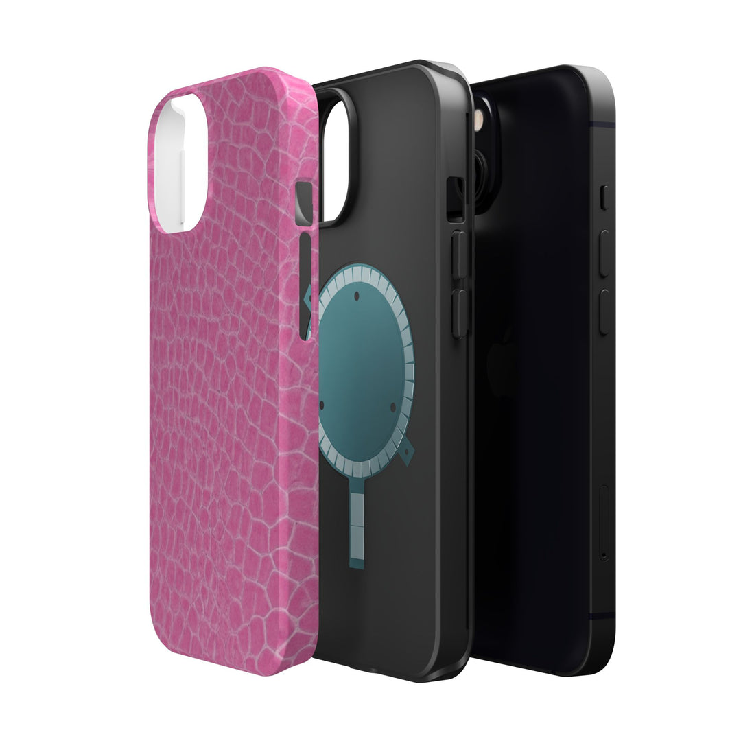 Non Leather Pink Color Pattern Magsafe Cute Phone Case for Iphone Gift for Her, | iPhone 15 Case | iPhone 15 Pro Max Case, Iphone 14, Iphone 14 Pro Max, Iphone 13, Iphone 16 - Studio40ParkLane