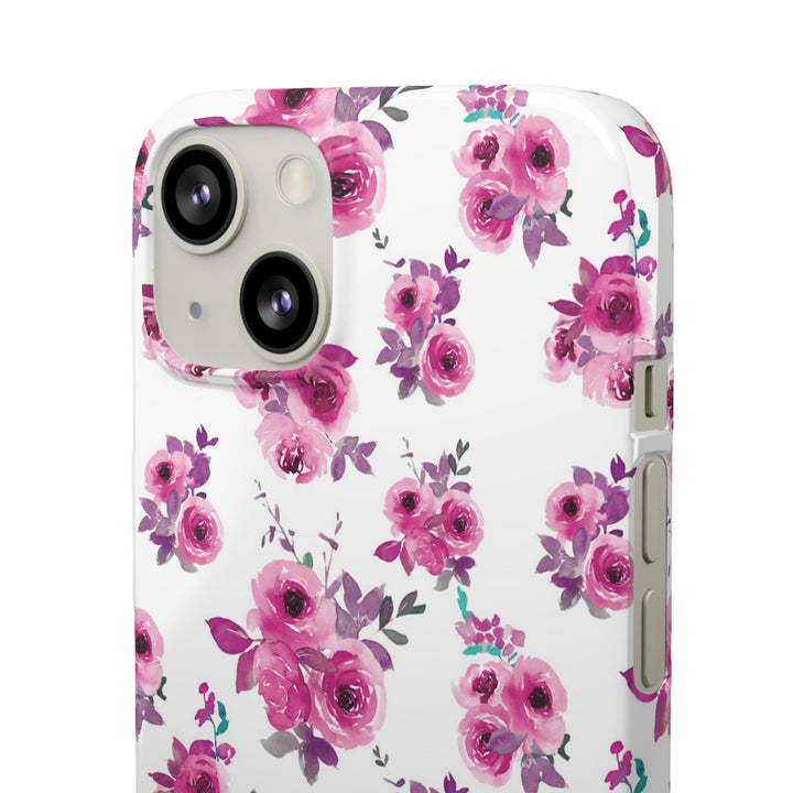Sleek Snap Flowers Gift for Her Cute Phone Case for iPhone 16 15 14 13 12 11 X Xs Max Xr Pro Plus Samsung Galaxy S24 S23 S22 S21 S20 Ultra