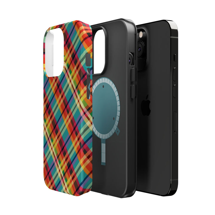 Checkered Plaid Magsafe Gift for Her Cute Phone Case for Iphone, | iPhone 16 | iPhone 15 Pro Max, Iphone 14 Pro Max, 13 12 11 10 9 8 7 - Studio40ParkLane