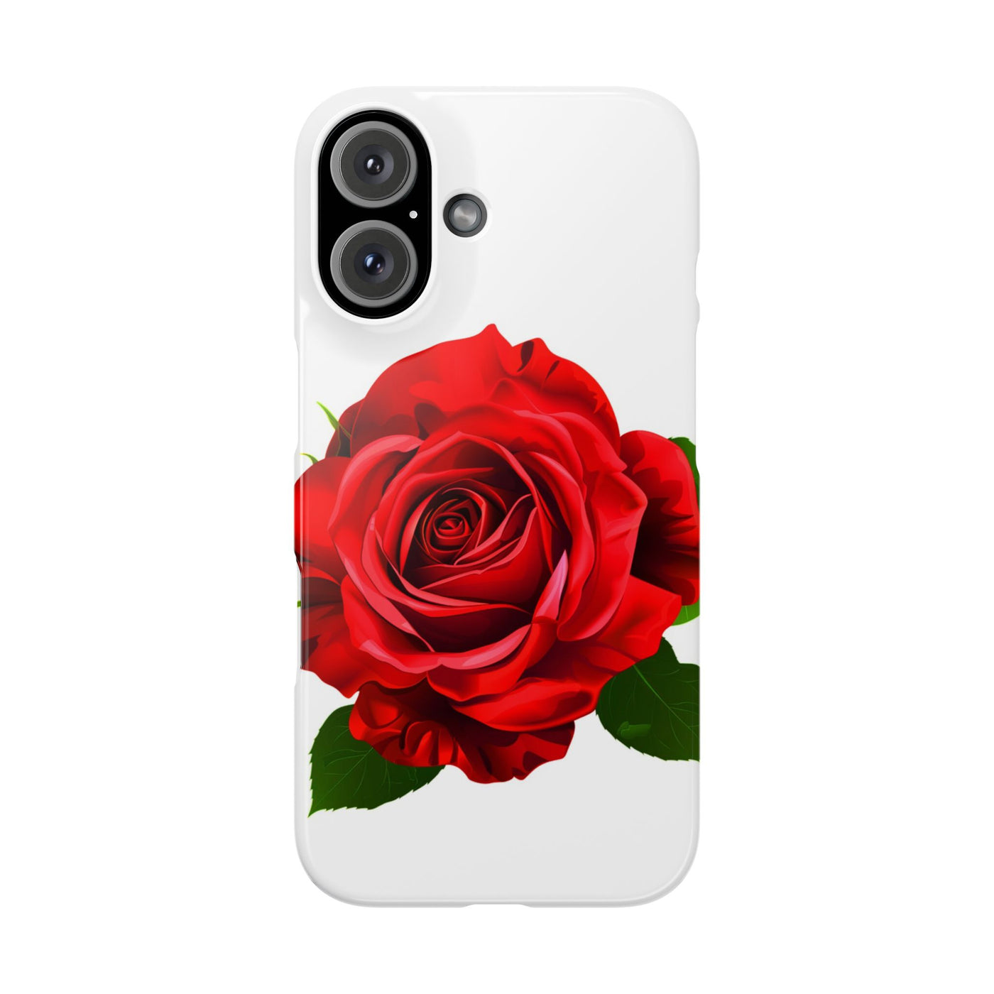 Slim Red Rose Flowers Gift for Her Cute Phone Cases for Iphone 16 Pro Max | iPhone 15 Case | iPhone 15 Pro Max Case, Iphone 14, Iphone 14 Pro Max, Iphone 13 12 11 8 7