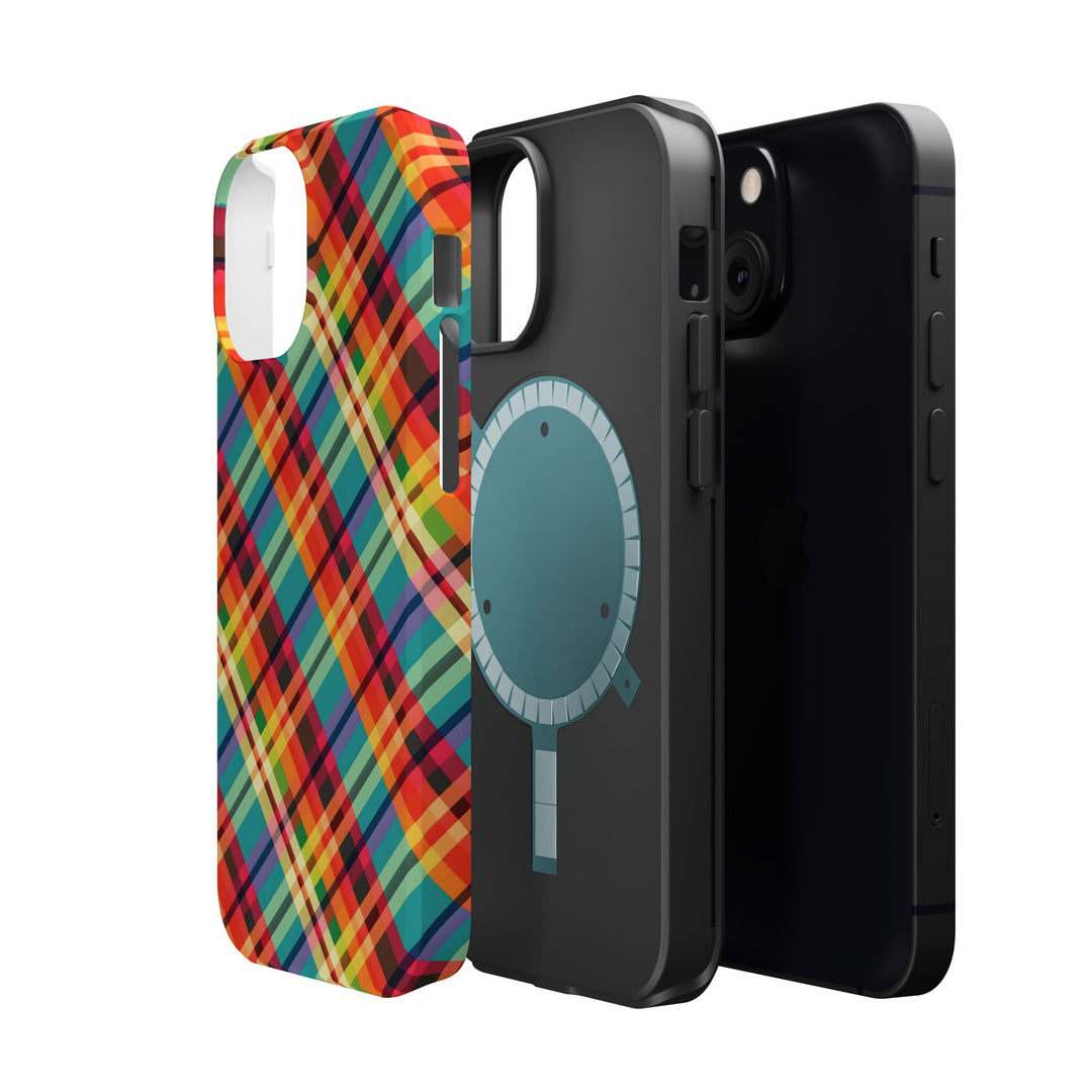 Checkered Plaid Magsafe Gift for Her Cute Phone Case for Iphone, | iPhone 16 | iPhone 15 Pro Max, Iphone 14 Pro Max, 13 12 11 10 9 8 7 - Studio40ParkLane