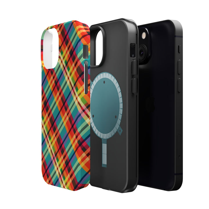 Checkered Plaid Magsafe Gift for Her Cute Phone Case for Iphone, | iPhone 16 | iPhone 15 Pro Max, Iphone 14 Pro Max, 13 12 11 10 9 8 7 - Studio40ParkLane