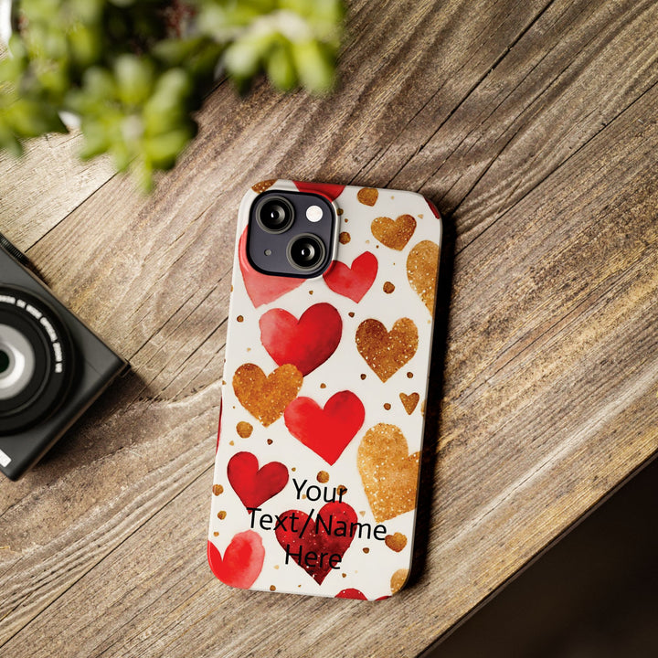 Slim Custom Personalized Valentine Love Gift for Her Cute Phone Cases for Iphone 16 Pro Max | iPhone 15 Case | iPhone 15 Pro Max Case, Iphone 14 - Studio40ParkLane