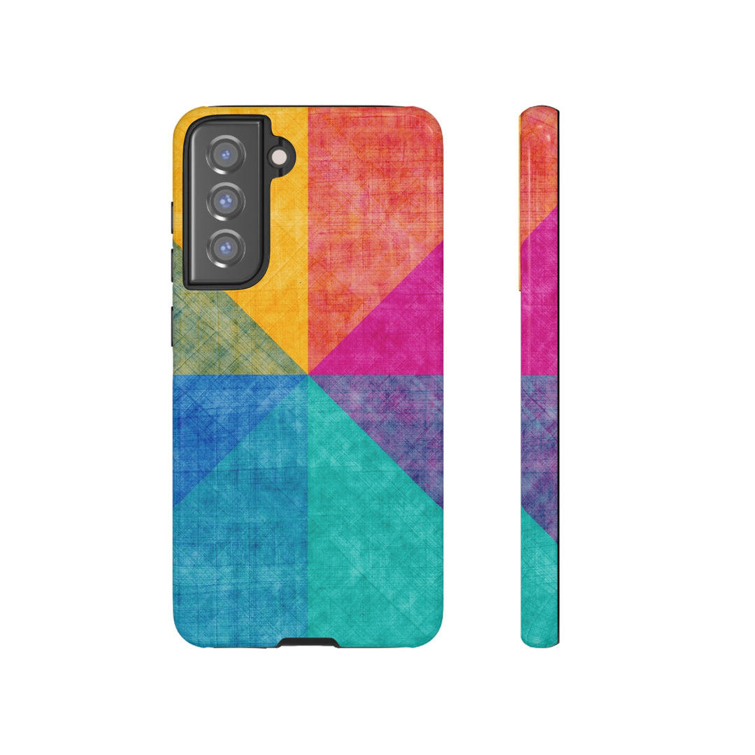 Impact Resistant, Colored Shapes, Cute Phone Cases for Samsung S24, S23, S22, S21, IPhone 15 pro Iphone 14 pro Iphone 13 IPhone 12 Iphone 11 - Studio40ParkLane