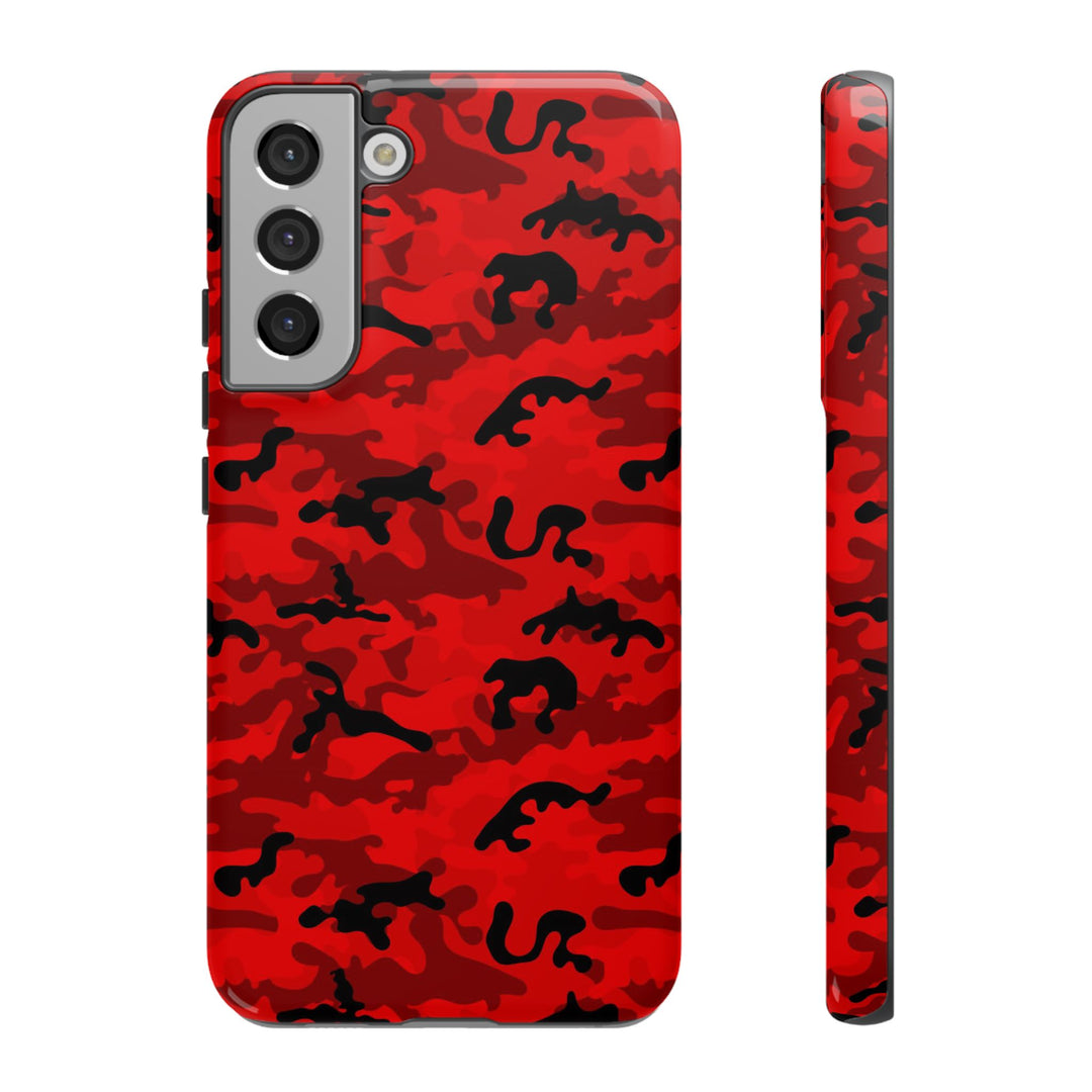 Impact Resistant, Red Camo Camouflage, Cute Phone Cases for Samsung S24, S23, S22, S21, IPhone 15 pro Iphone 14 pro Iphone 13 IPhone 12 Iphone 11 - Studio40ParkLane