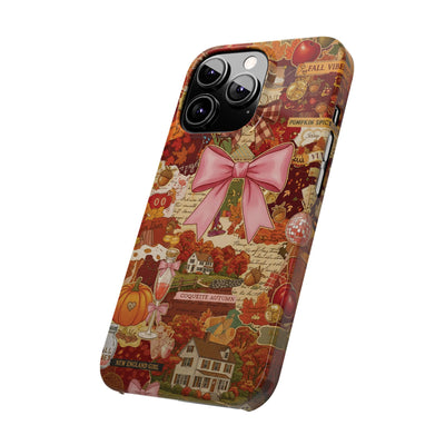 New England fall Coquette Collage Cute Phone Case for Iphone 16 - | iPhone 15 Pro Max Case | iPhone 14 Case Iphone 13 12 11 10 9 8 7 X XS - Studio40ParkLane