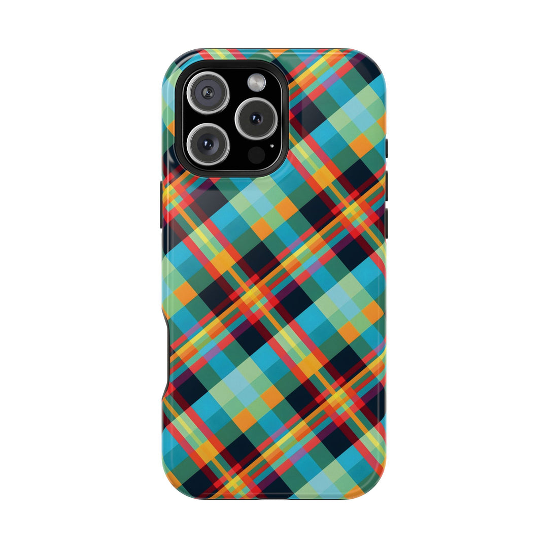 Checkered Plaid Magsafe Gift for Her Cute Phone Case for Iphone, | iPhone 16 | iPhone 15 Pro Max, Iphone 14 Pro Max, 13 12 11 10 9 8 7 - Studio40ParkLane