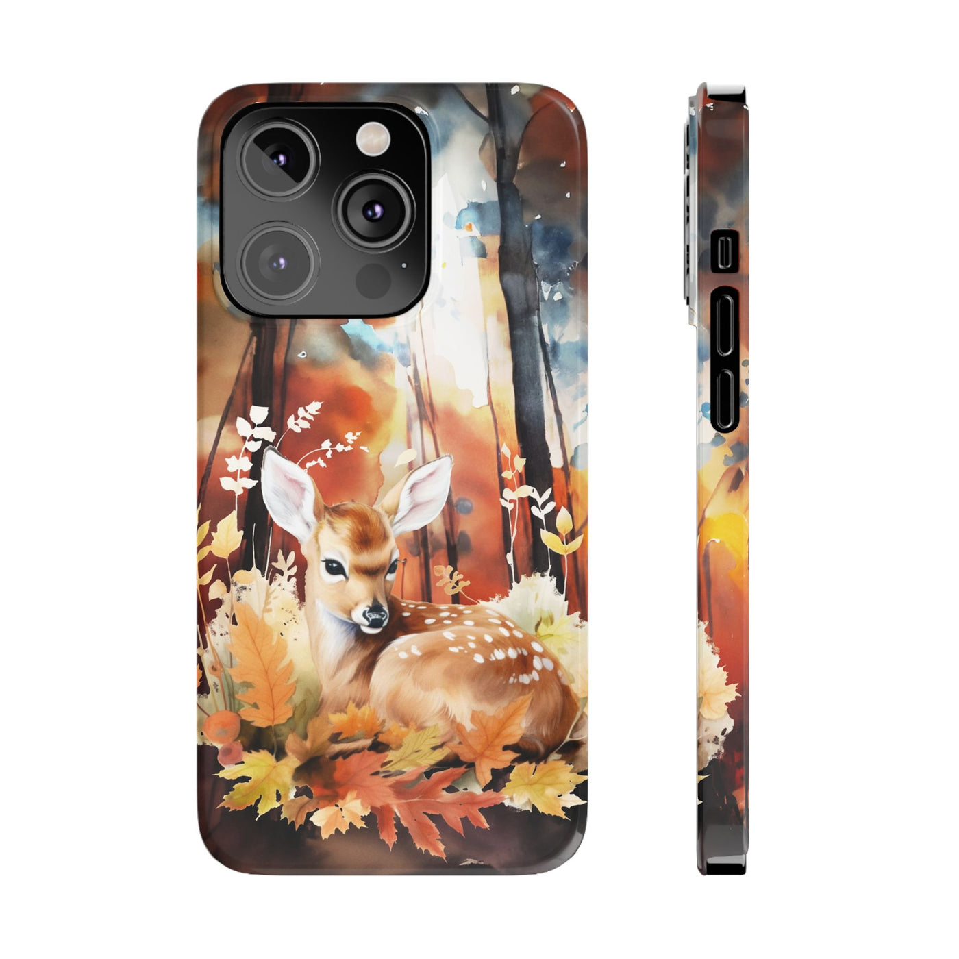 Fall Autumn Forest Deer Gift for Her Cute Phone Cases for Iphone 16 | iPhone 15 Case | iPhone 15 Pro Max Case, Iphone 14, Iphone 14 Pro Max, Iphone 13, Slim