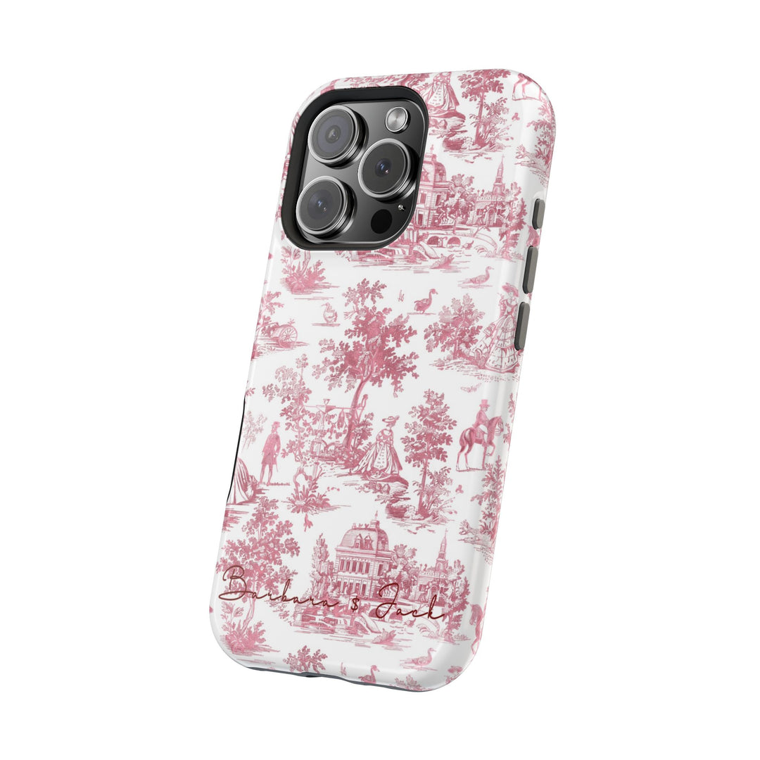 Magsafe French Toile Personalized Initial Custom Gift Cute Phone Cases for Iphone 16 Pro Max | iPhone 15, Pro Max Case, Iphone 14, 13, 12, 11, 10 - Studio40ParkLane