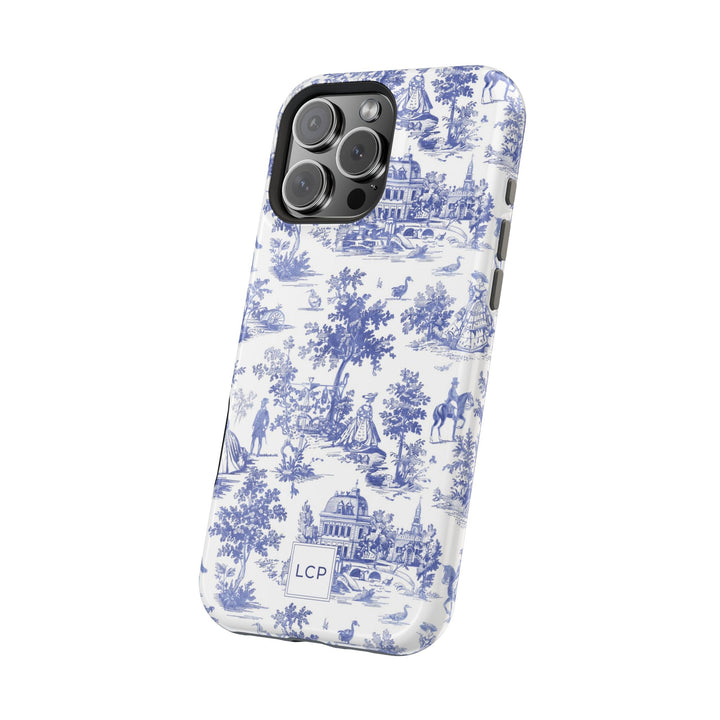 Custom Personalized French Toile Magsafe Phone Case for Iphone 18 - iPhone 17 Pro Max Air Plus 15 14 13 12 11, Samsung Galaxy Phone Cases - Studio40ParkLane