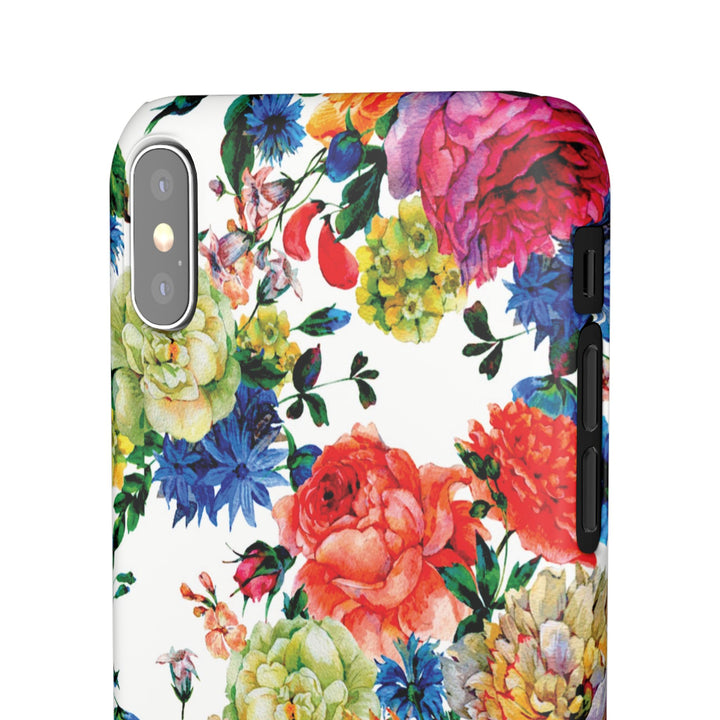 Sleek Snap Colorful Flowers Cute Phone Case for iPhone 16 15 14 13 12 11 X Xs Max Xr Pro Plus Samsung Galaxy S24 S23 S22 S21 S20 Note Ultra