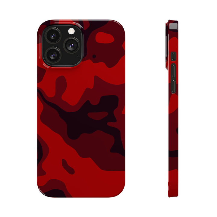 Slim Cute Phone Cases for Iphone - | iPhone 15 Case | iPhone 15 Pro Max Case, Iphone 14 Case, Iphone 14 Pro Max, Iphone 13, Red Camo Camouflage - Studio40ParkLane